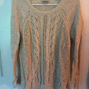 Lucky Brand Cable Knit Beige Sweater